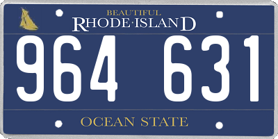 RI license plate 964631