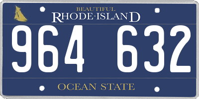 RI license plate 964632