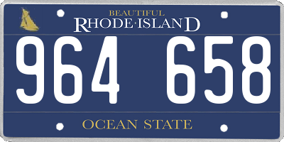 RI license plate 964658