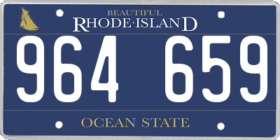 RI license plate 964659