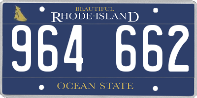 RI license plate 964662