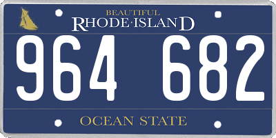 RI license plate 964682