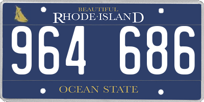 RI license plate 964686