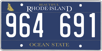 RI license plate 964691