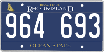 RI license plate 964693