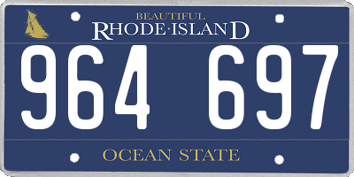 RI license plate 964697