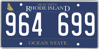 RI license plate 964699