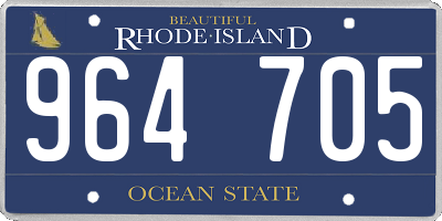 RI license plate 964705