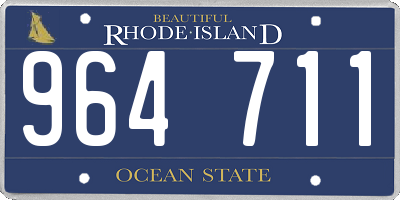 RI license plate 964711