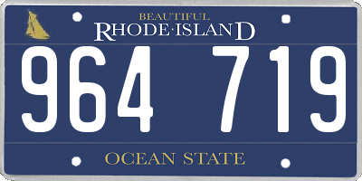 RI license plate 964719