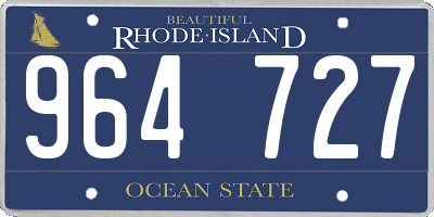 RI license plate 964727