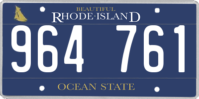 RI license plate 964761