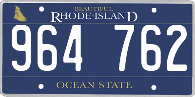 RI license plate 964762