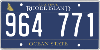 RI license plate 964771