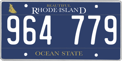RI license plate 964779