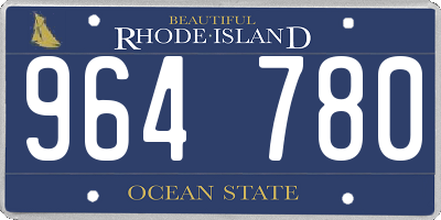 RI license plate 964780
