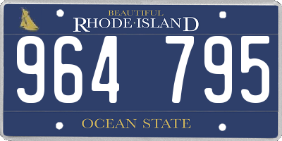 RI license plate 964795