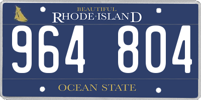 RI license plate 964804