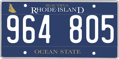 RI license plate 964805