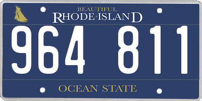 RI license plate 964811