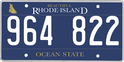RI license plate 964822
