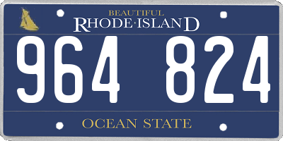 RI license plate 964824