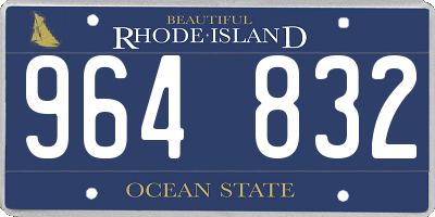 RI license plate 964832