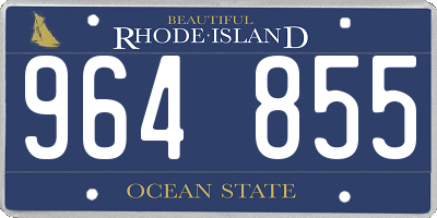 RI license plate 964855
