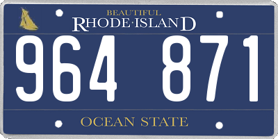 RI license plate 964871