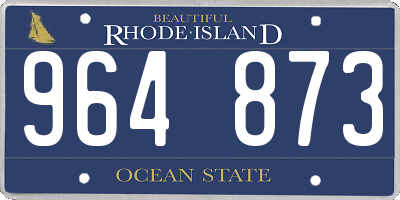 RI license plate 964873