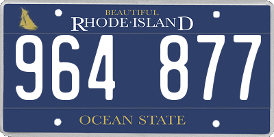 RI license plate 964877