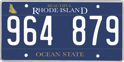 RI license plate 964879