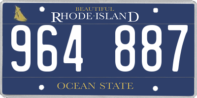 RI license plate 964887