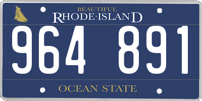 RI license plate 964891