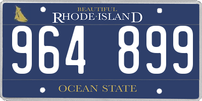 RI license plate 964899