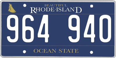 RI license plate 964940