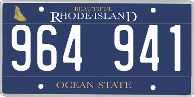 RI license plate 964941