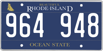 RI license plate 964948