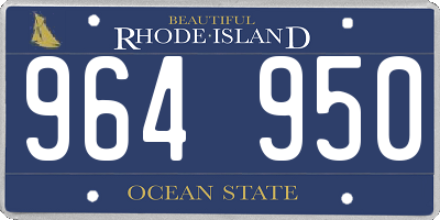 RI license plate 964950