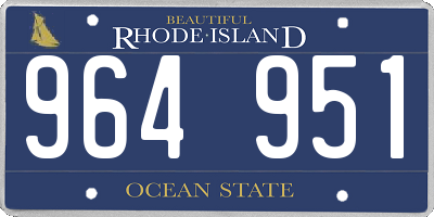RI license plate 964951