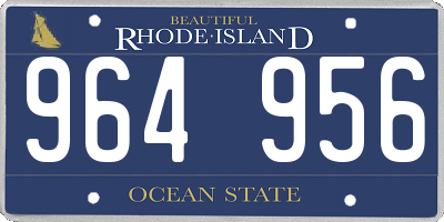 RI license plate 964956