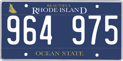 RI license plate 964975