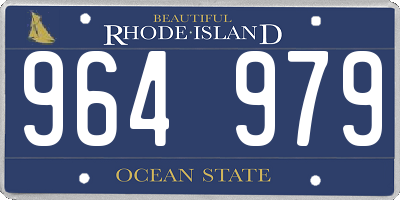 RI license plate 964979