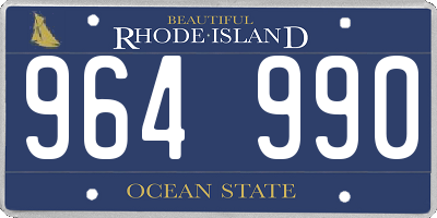 RI license plate 964990