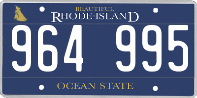 RI license plate 964995