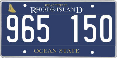 RI license plate 965150