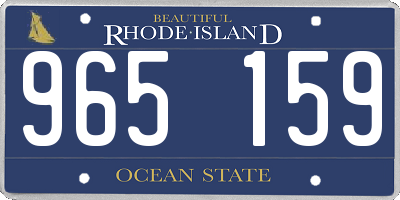 RI license plate 965159