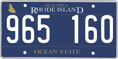 RI license plate 965160
