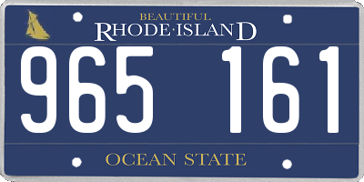 RI license plate 965161