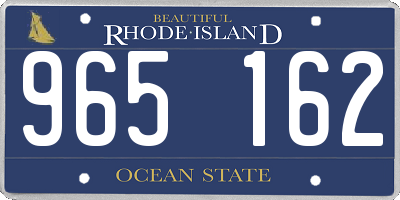 RI license plate 965162